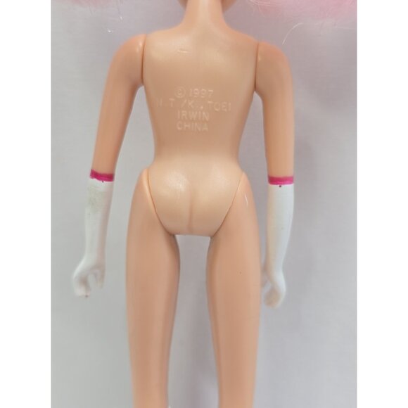 1997 SAILOR MOON CHIBI MOON CHIBIUSA RINI 5" DOLL PINK HAIR BANDAI IRWIN TOYS - Picture 3 of 14